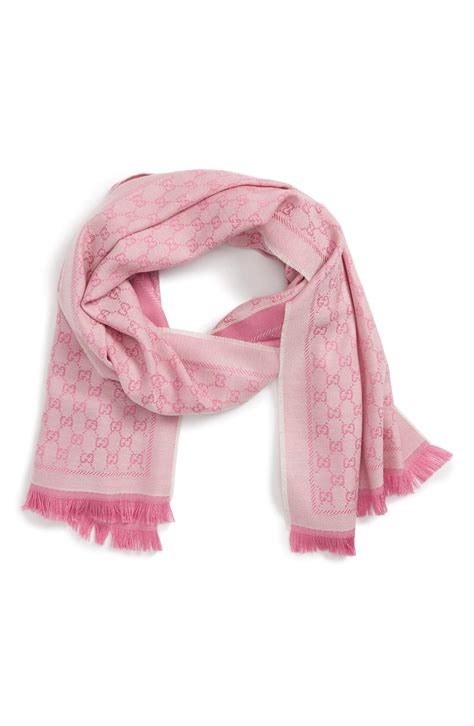 gucci wool scarf pink|gucci neckerchief.